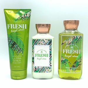 Bath and Body Works Fresh Brazil Citrus 3-Pc Set